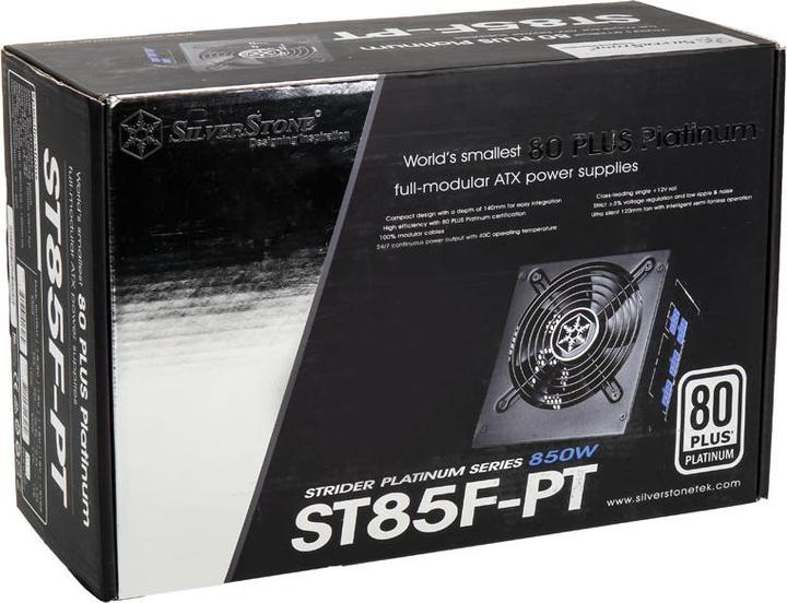 Immagine prodotto Silverstone SST-ST85F-PT Strider 80 PLUS Platinum, modulare - 850 Watt (850 W)