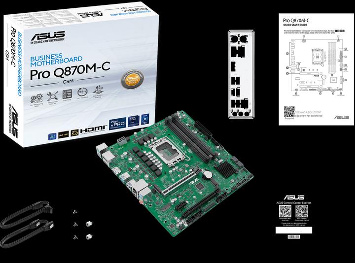 Actual product image ASUS MB PRO Q870M-C-CSM (Socket S1, mATX)