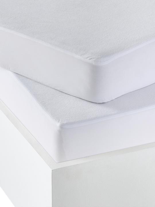 Produktbild Vertbaudet 2er-Pack wasserdichte Frottee-Matratzenschoner, kochfest (90 x 200 cm)