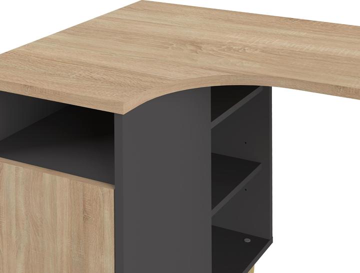 Produktbild Temahome Nook desk black and oak (120 x 67 cm)