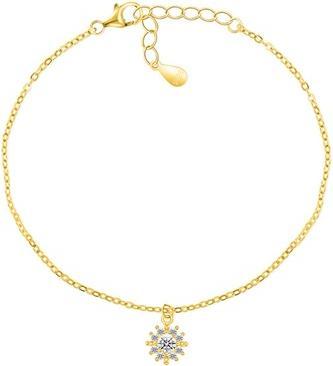 Actual product image Brilio Silver - Beautiful gold-plated bracelet with zircons BRC51Y