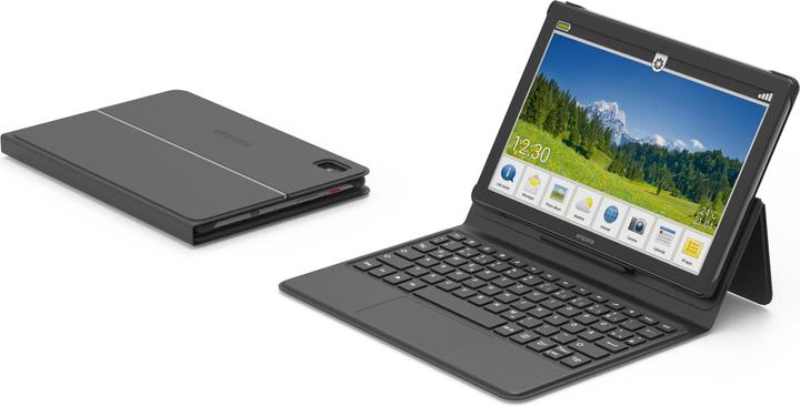 Produktbild Emporia Tablet WiFi & LTE - Produktbundle Ladeschale + Cover + Tastatur (10.10", 32 GB, Schwarz)