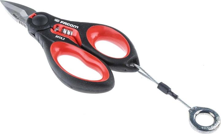 Actual product image Facom Sls Bimaterial Heavy Duty Scissors (16 cm)