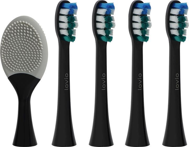 Produktbild Lovio LVTB124BK-HS SonicProtect PRO Toothbrush Heads Soft Black (5 x)
