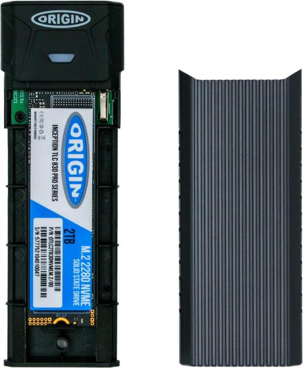 Produktbild Origin Storage USB-C Single NVMe/SATA M.2 (2240/2260/2280) SSD Enclosure (M.2 2280, M.2 2260, M.2 2240)