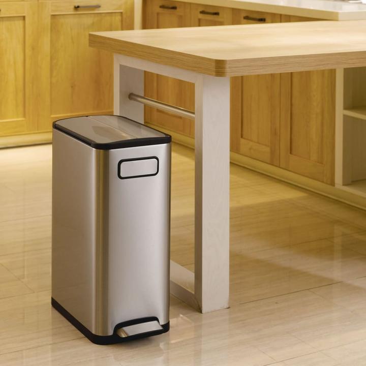 Produktbild EKO Treteimer Ecofly 2x20 Liter edelstahl (40 l)