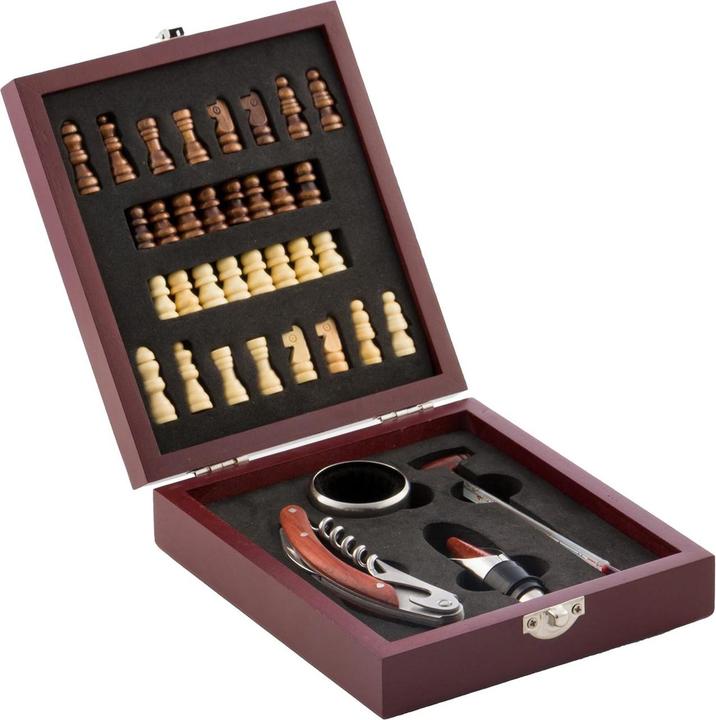 Immagine prodotto Natura Punto Set di accessori per il vino (Chiusura per il vino, Termometro per vino, Anello gocciolante)