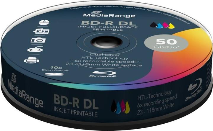 Actual product image MediaRange MediaRang BD-R 6x Dual Layer 50GB 10-pck. (10 x)