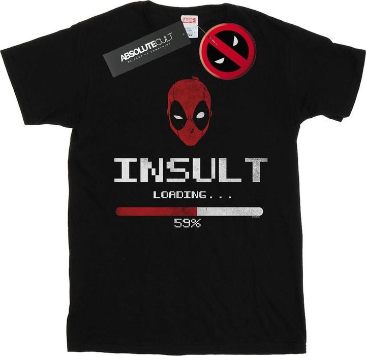 Image du produit - T-shirt DEADPOOL INSULT LOADING - Femme (L)