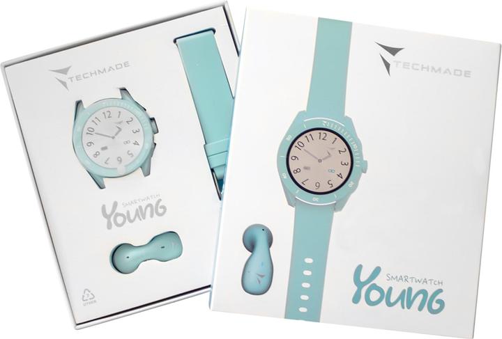 Actual product image Techmade Smart Watch Young Light Blue Bundle (45 mm)