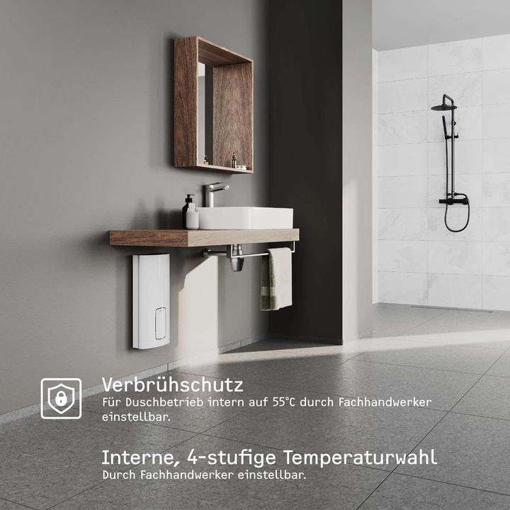 Produktbild Stiebel Eltron HDB-E 27 Trend Elektronischer Durchlauferhitzer nahezu konstante Temperatur dank 2i Technologie