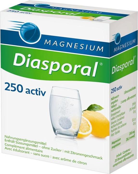 Produktbild magnesium diasporal 250 activ (20 Stück, Tabletten, 120 g)