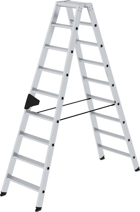 Produktbild Munk Stufen-Stehleiter beidseitig begehbar 2x9 Stufen (Stehleiter, 7.30 cm)