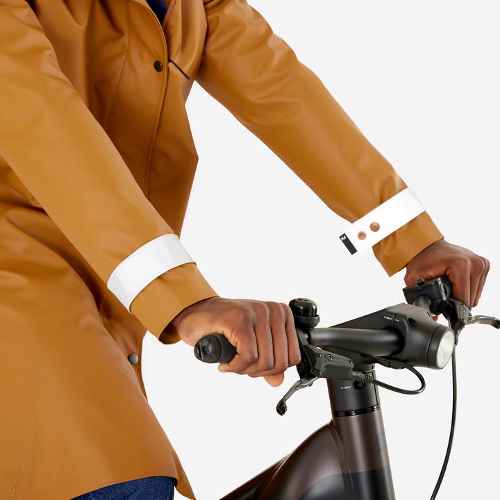 Produktbild Btwin Fahrrad Parka City 540 wasserdicht unisex gelb (XS)