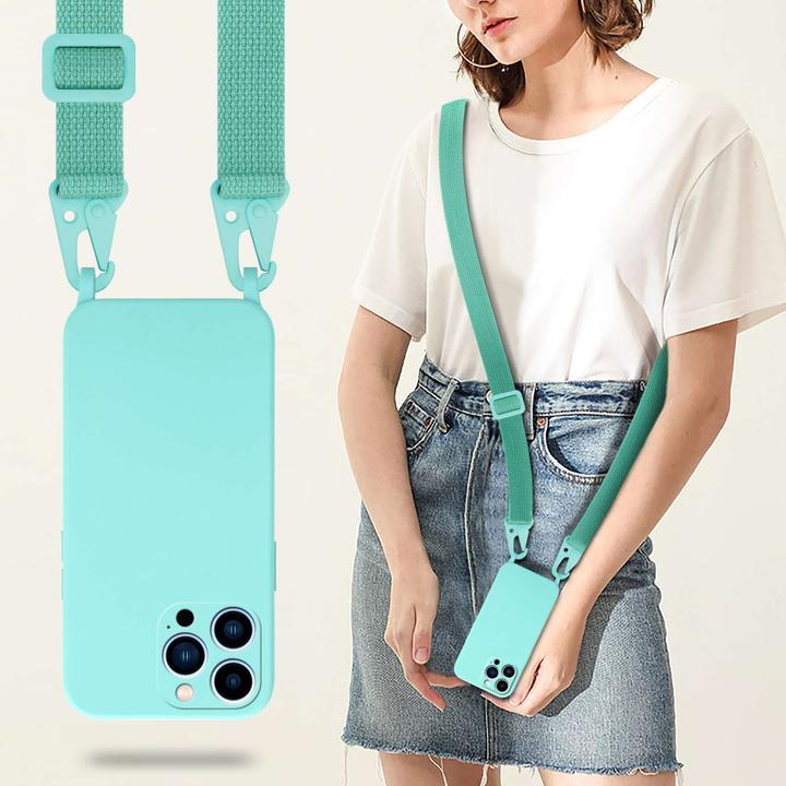 Actual product image Cadorabo TPU Cover Mobile Phone Chain Liquid (Apple iPhone 13 Pro)