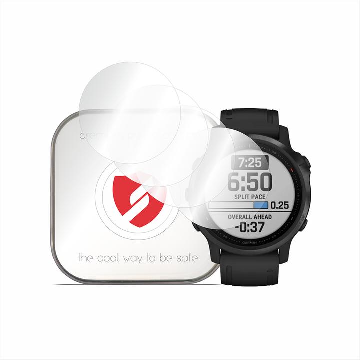 Actual product image Smart Protection - Premium Classic (4 pack) - Garmin Fenix 6X/6X Pro - Clear