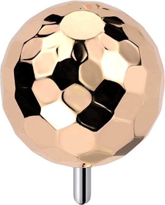 Image du produit Star Piercing Boule à facettes Threadless or rose (Titane G23, sans laiton)