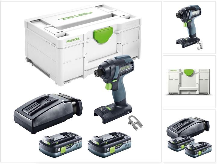 Actual product image Festool Battery 3-speed impact wrench TID 18 HPC 4.0 I-Plus (Rechargeable battery operated)
