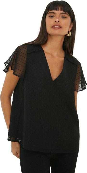 Actual product image Dorothy Perkins Womens/Ladies Dobby Chiffon Angel Sleeve Blouse (36 D)