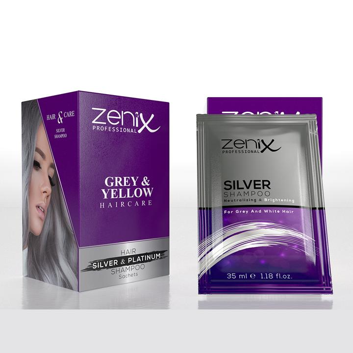 Zenix Grey & Yellow Haır sılver shampoo 12x30ml (30 ml)