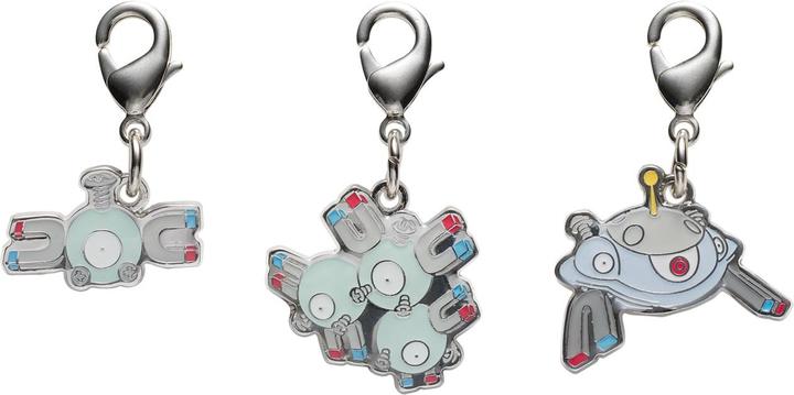 Pokémon Pokemon Center - Magnemite, Magneton, Magnezone Schlüsselanhänger - 3 Stück