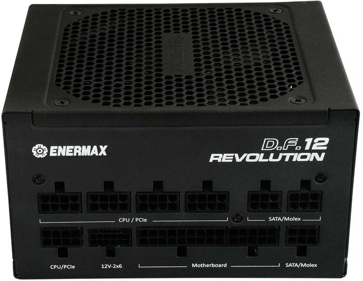 Actual product image Enermax Revolution D.F. 12 ATX3.1 PCI-e 5.1 ultra-compact 750W power supply 80Plus Gold fully modular 50 pr (750 W)