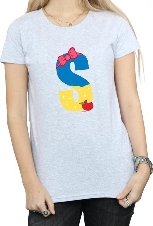 Actual product image Disney Womens/Ladies Alphabet S Is For Snow White Cotton T-Shirt (XL)