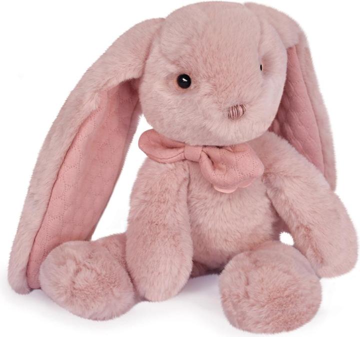 Actual product image Doudou et Compagnie Preppy chic bunny, pink 30cm (30 cm)