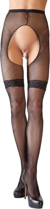 Actual product image Cottelli Collection Fishnet tights butt open (S, M)