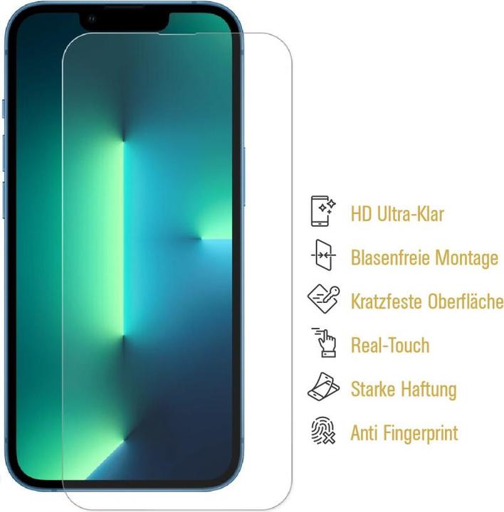 Produktbild Protectorking 4x 9H Panzerglas flexibel HD Klar (4 Stück, Apple iPhone 13 Pro)