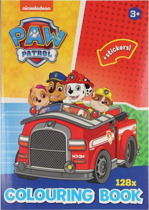 Actual product image Wins Holland PAW Patrol colouring book, 128 pages.