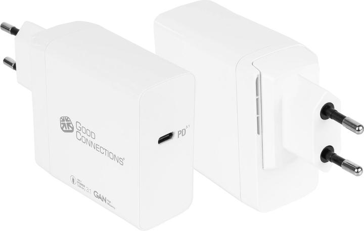 Immagine prodotto Good Connections Caricatore rapido USB 140W con tecnologia GaN, 1 porta (USB-Câ"¢), PD 3.1, QC 5, PPS, incluso (140 W)