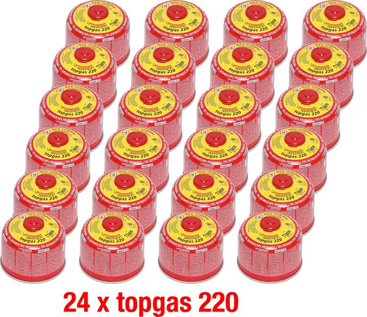 Rothenberger Top Gas Screw - Gas cartridge 370 ml  7/16" EU  24 pieces