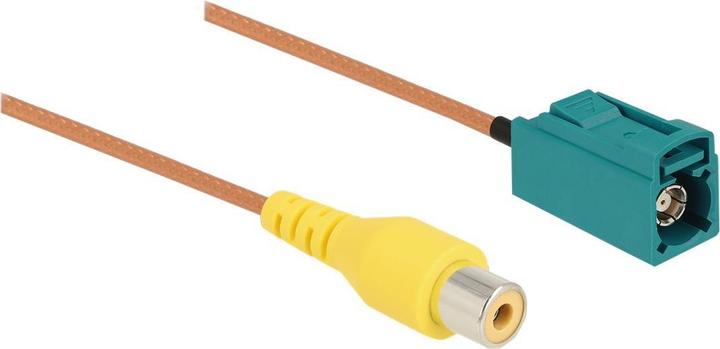 Actual product image Delock HF FAKRA Z Bu > Cinch Bu RG-179 32 cm (Plug socket)
