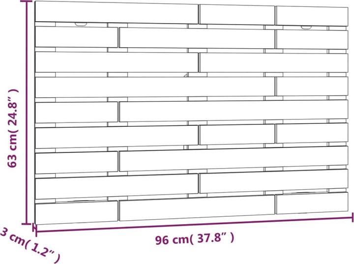 Actual product image VidaXL Oksiutka (96 x 3 x 63 cm)