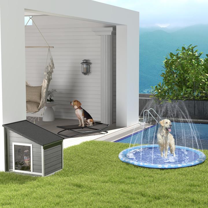 Immagine prodotto PawHut Gioco d'acqua per cani con attacco per l'acqua (Cane giocattolo da tiro)