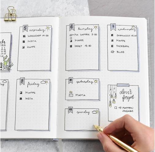 Image du produit Goldbuch Carnet de notes Plan B A5, Dot, Vert (A5, Pointillés)