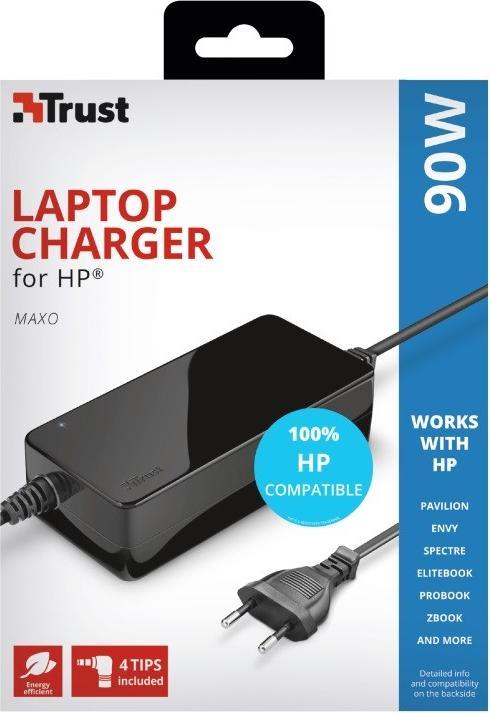 Actual product image Trust Power supply 90 W Maxo for HP Notebooks (90 W)