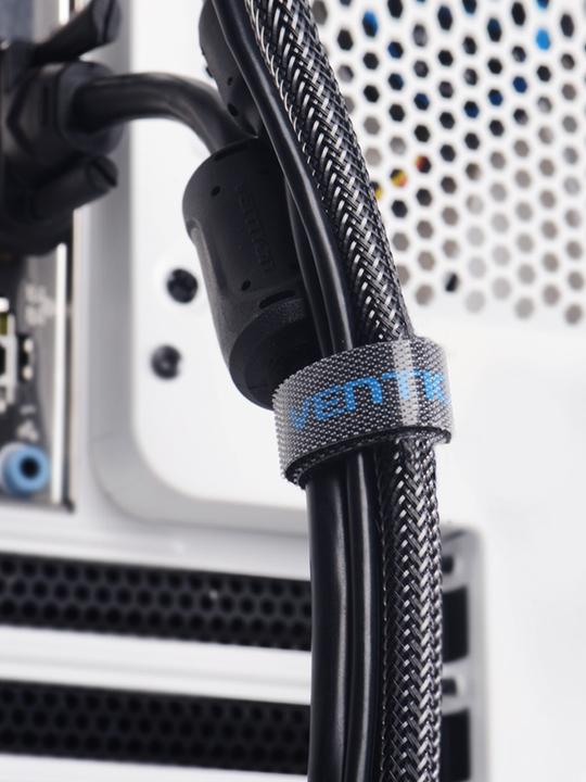 Actual product image Vention Cable Organiser Strap KAABI 3m Black (3000 mm, 1 pcs.)