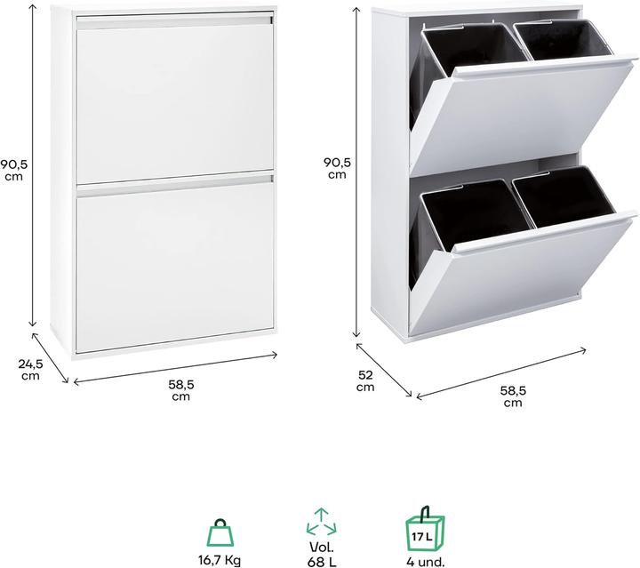 Actual product image Arregui Waste bin (68 l)