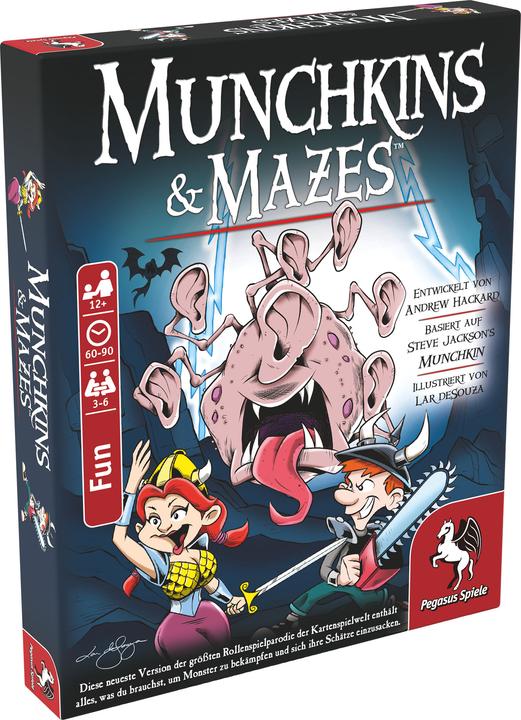 Immagine prodotto Pegasus 17023G - Munchkin & Mazes, gioco di carte, per 3-6 giocatori, da 12 anni (edizione DE) (Tedesco)