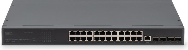 Produktbild Digitus 24 Port 10/100/1000 + 4SFP+ UPLINK Switch, 19", L2+ Features (24 Ports)