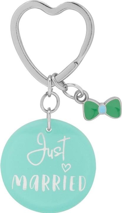 Immagine prodotto Sheepworld Portachiavi Just Married Rosa/Blu, 2 pezzi