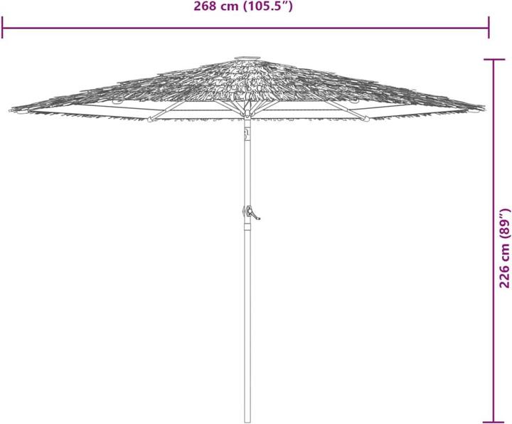 Actual product image VidaXL Parasol with mast (2.68 m)