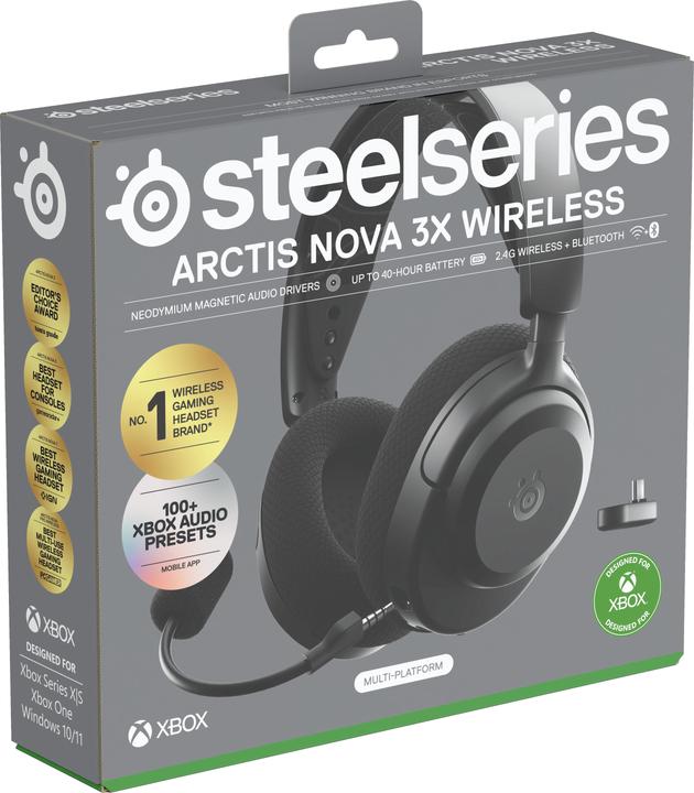 Actual product image SteelSeries Arctis Nova 3XW Black (Wireless)