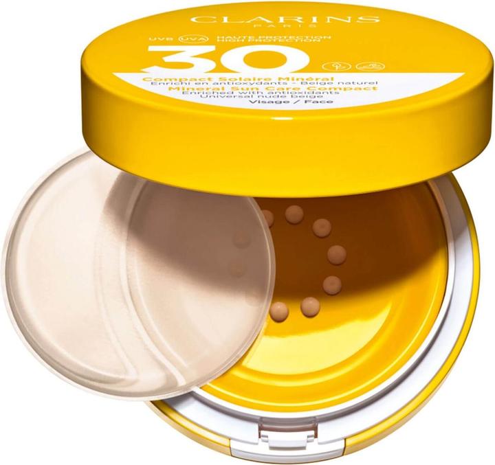 Image du produit Clarins Sun - Compact Solaire Minéral Visage SPF30 (Crème solaire visage, SPF 30, 11 ml, 103 g)