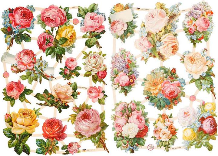 Produktbild Creativ Company Vintage-Glanzbilder "Rosen" (1 x)