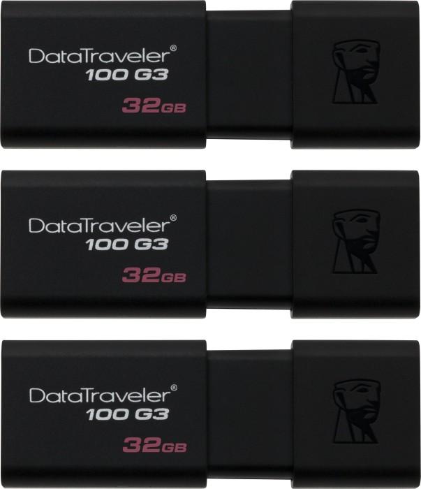 Kingston DataTraveler 100 G3 3-Pack (32 Go)