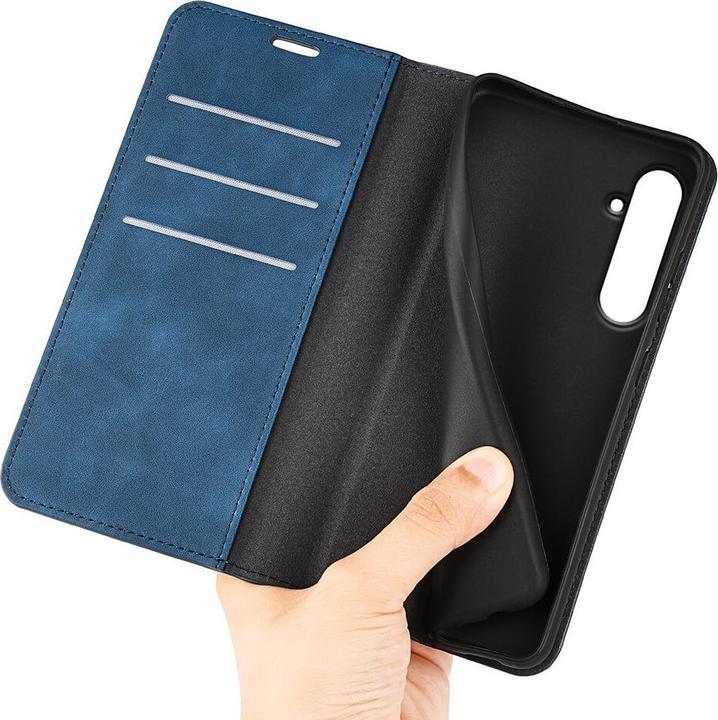Produktbild Cover-Discount Galaxy A55 - Stand Flip Case Hülle blau (Samsung Galaxy A55)