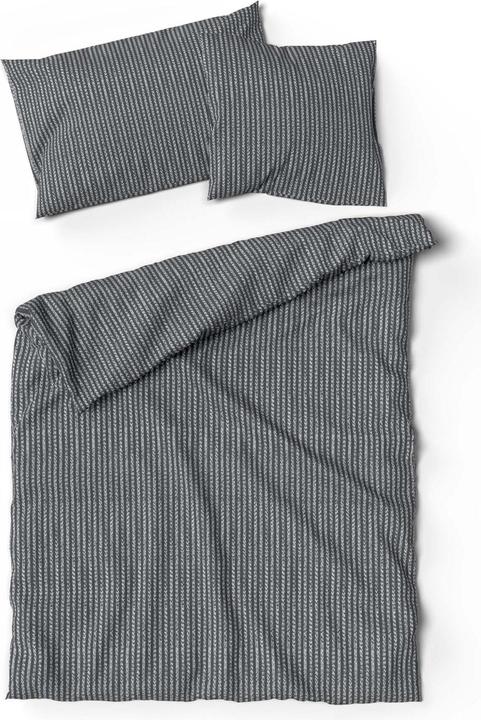 Actual product image Lotus Bettwaren Bed linen bamboo line anthracite (Pillowcase, 65 x 65 cm)